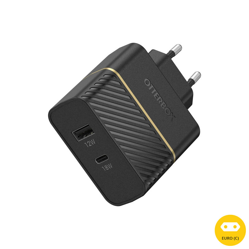 Chargeur Secteur USB CONNECT Charge rapide 3A Noir