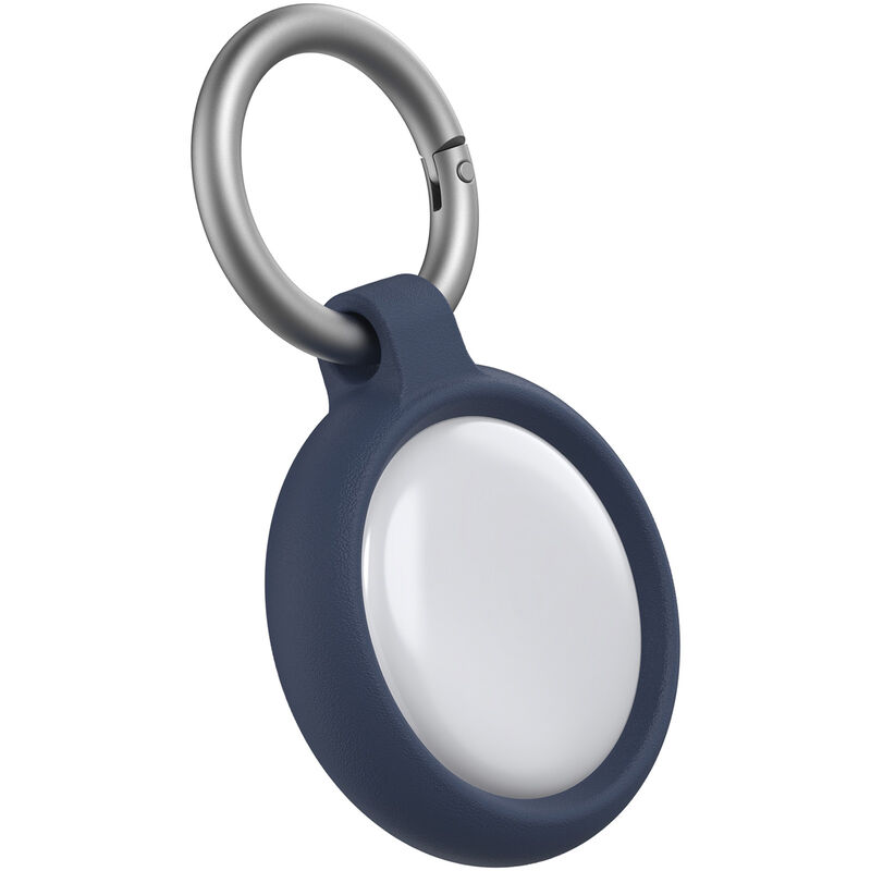  NUPO Coque de protection pour Apple AirTag - Résistante aux chocs  - Souple - Pour Apple AirTags Bluetooth - Avec porte-clés - Gris