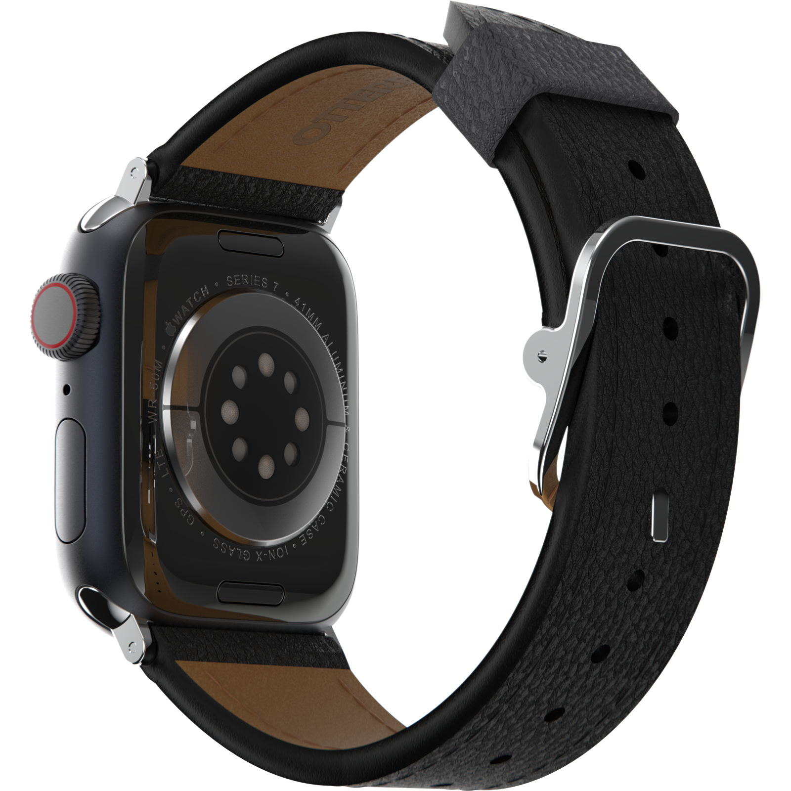 Apple Watch Band | Symmetry Cactus Leather Watch Band Noir Ash