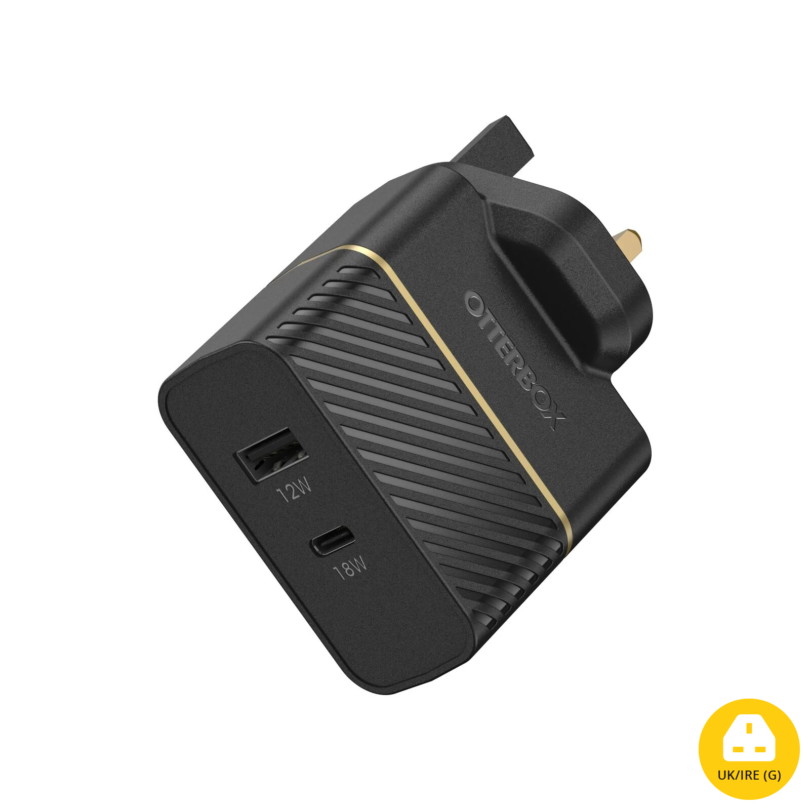 Chargeur Mural USB-C et USB-A Black Shimmer