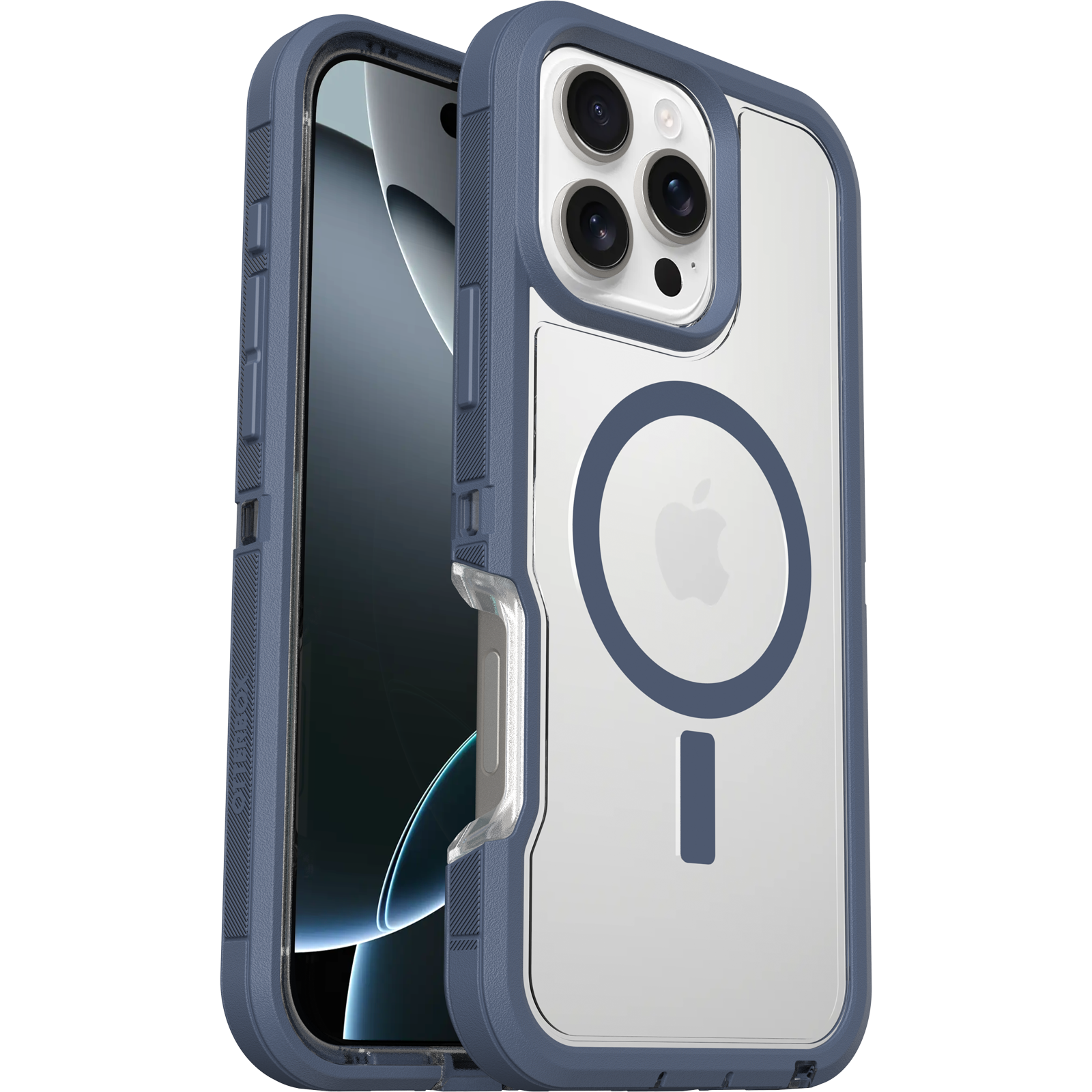 Coque iPhone 16 Pro Max | Defender Series XT pour MagSafe Baby Blue Clear