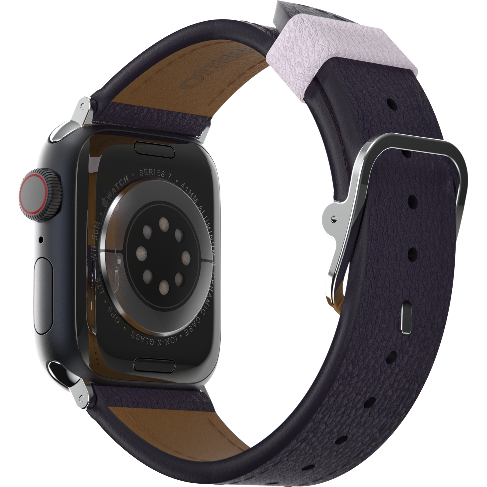 Apple Watch Band | Symmetry Cactus Leather Watch Band Plum Luxe