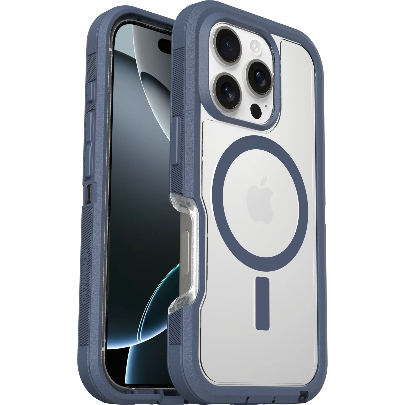 Coque iPhone 16 Pro | Defender Series XT pour MagSafe Baby Blue Clear