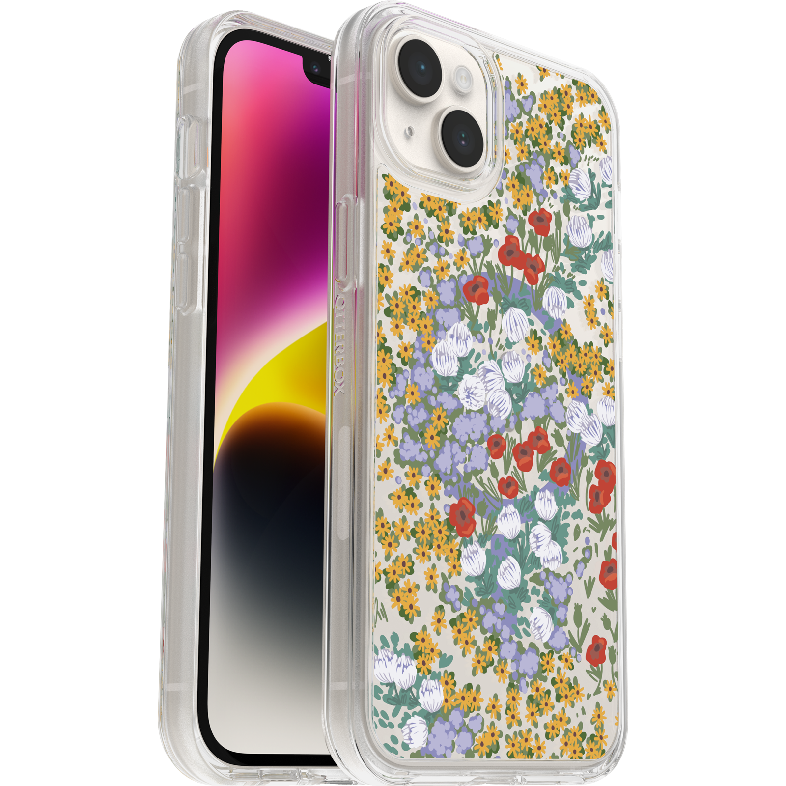 iPhone 14 Plus Symmetry Series Clear for MagSafe Case Flower Fields