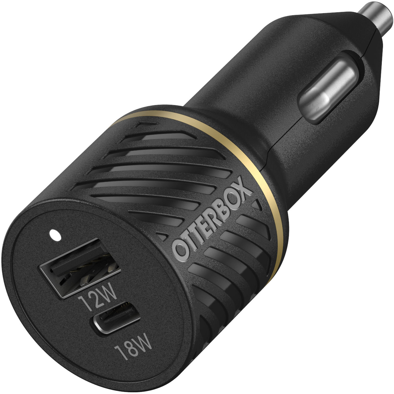 Chargeur de voiture USB-C et USB-A 30W Black Shimmer