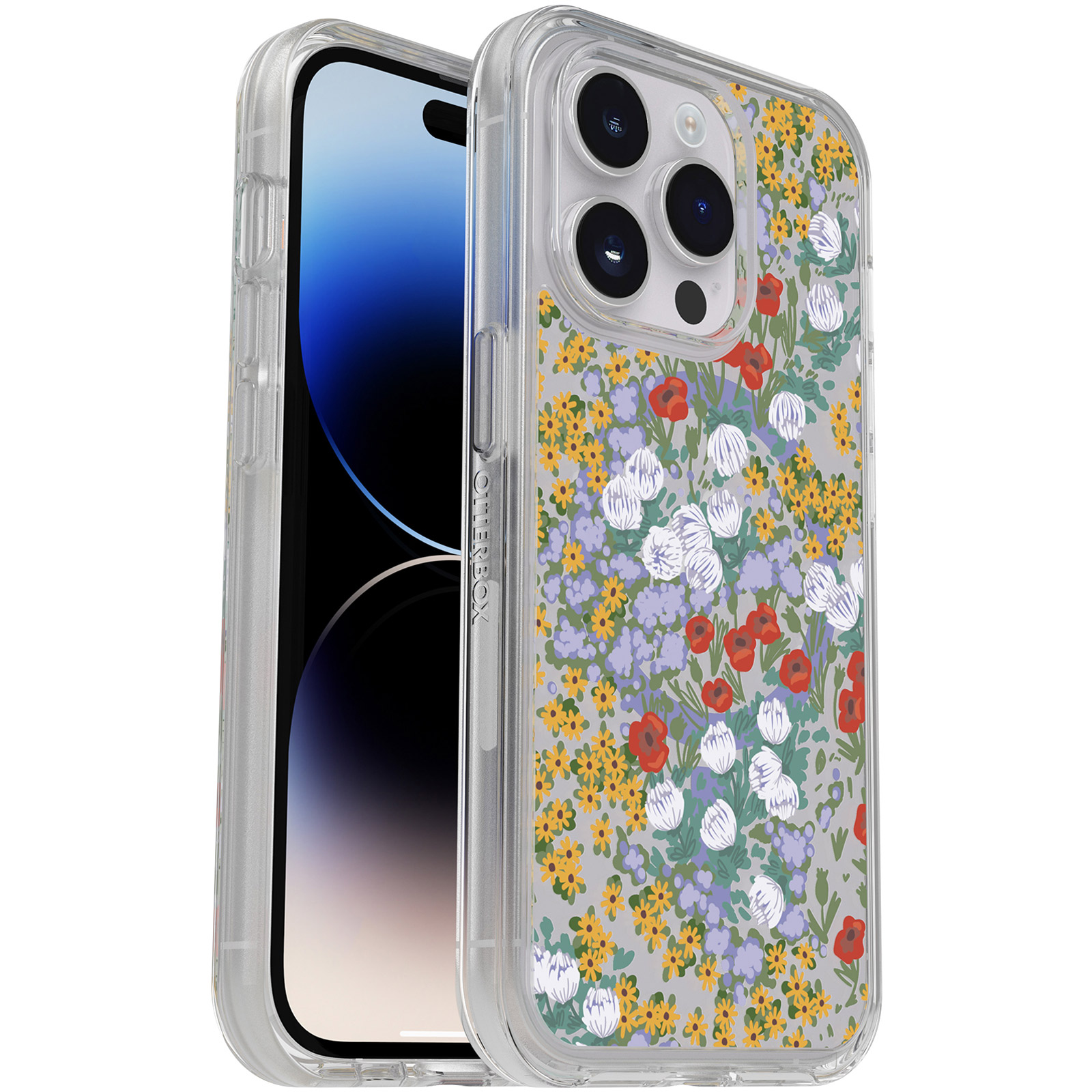 iPhone 14 Pro Symmetry Series Clear for MagSafe Case Flower Fields