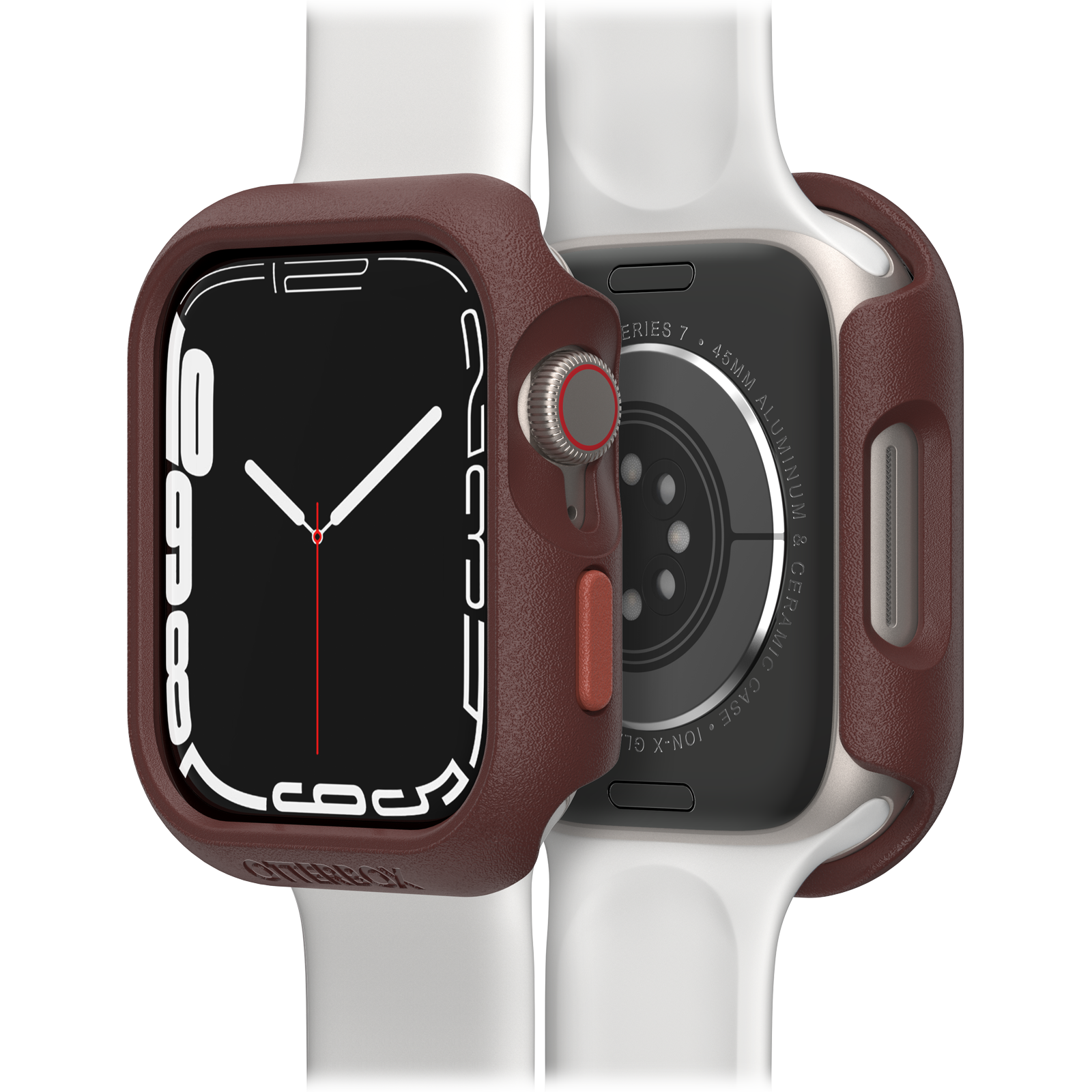 Watch Bumper pour Apple Watch Series 8/7 Brick Red