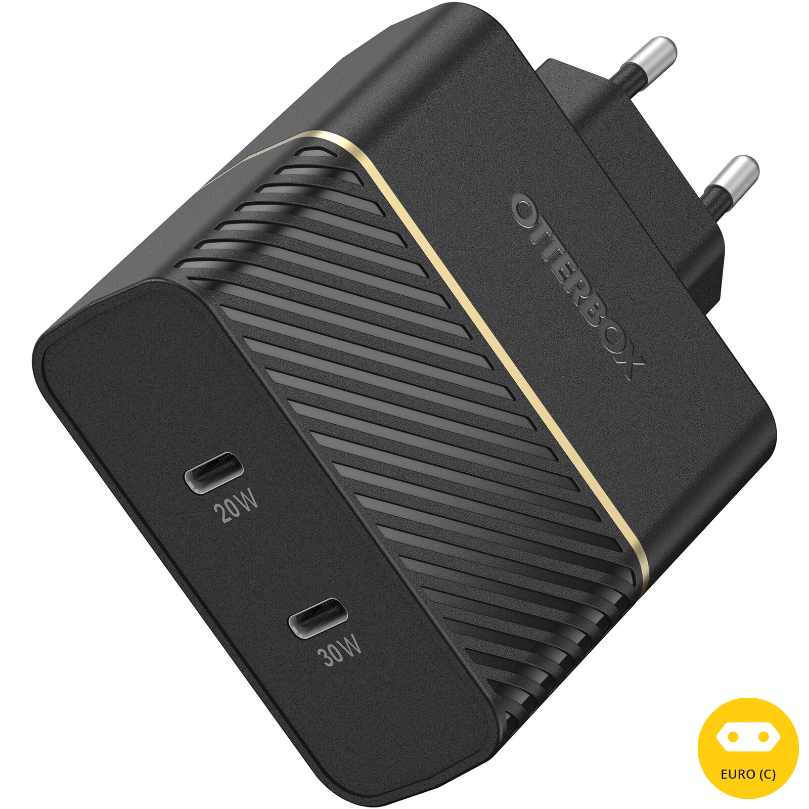 Chargeur Mural 50W USB-C Black Shimmer