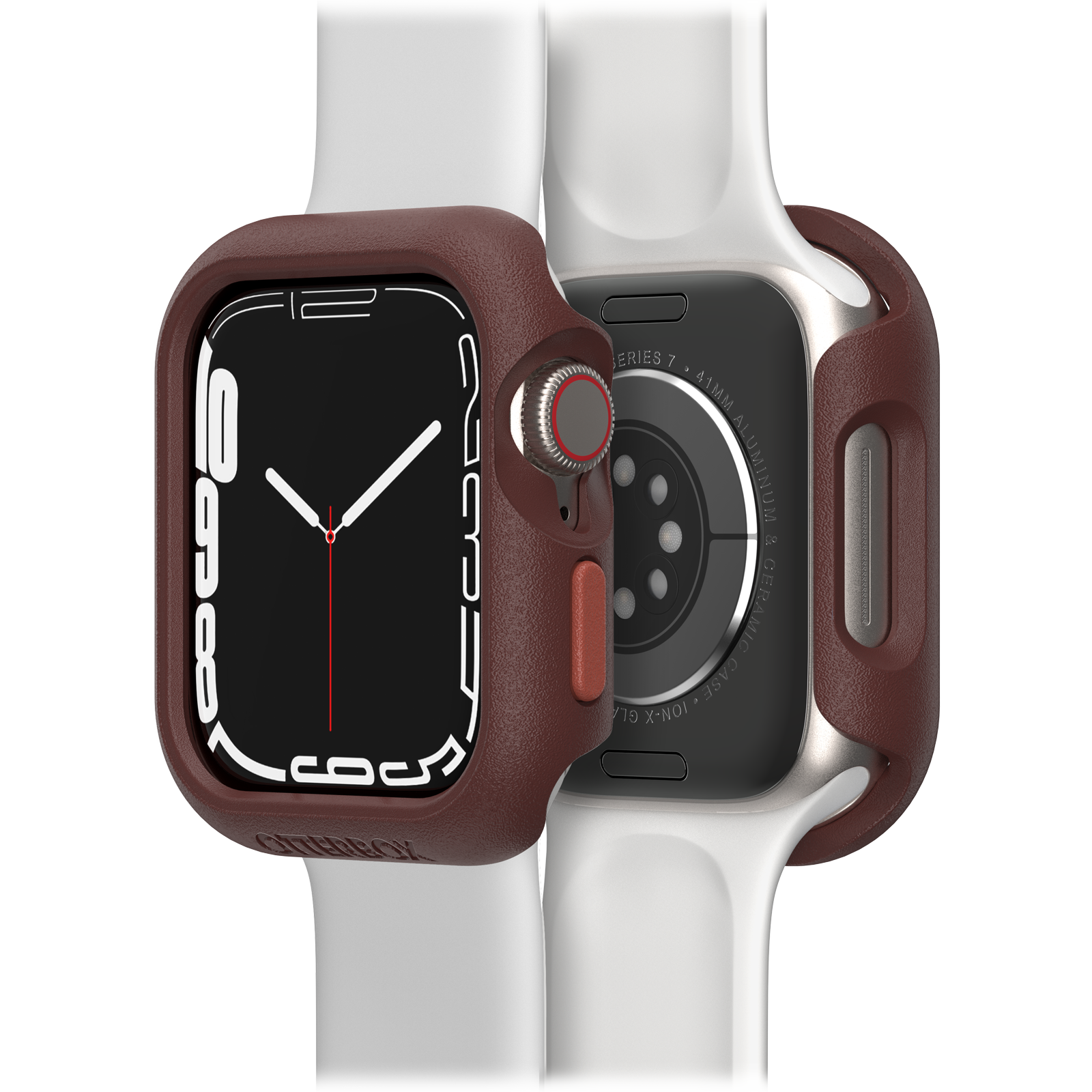 Watch Bumper pour Apple Watch Series 8/7 Brick Red
